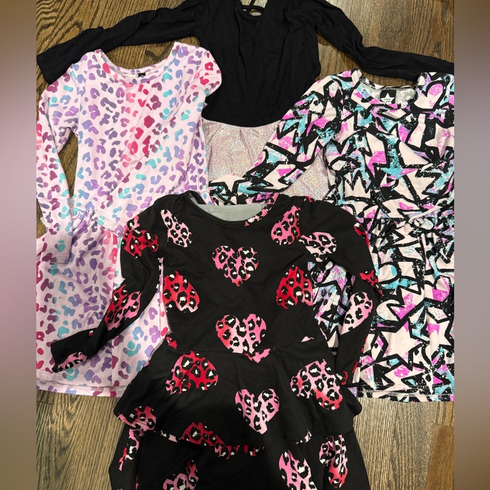 Colorful Kids Casual Dress Set